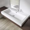 Lavoar EGO 18, Alb, lucios, montaj suspendat sau incastrat, dimensiuni: 60, 73, 90 sau 100 cm, compozit marmura Lavoar EGO 18, Alb, lucios, montaj suspendat sau incastrat, dimensiuni: 60, 73, 90 sau 100 cm, compozit marmura