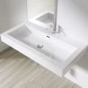 Lavoar EGO 18, Alb, lucios, montaj suspendat sau incastrat, dimensiuni: 60, 73, 90 sau 100 cm, compozit marmura Lavoar EGO 18, Alb, lucios, montaj suspendat sau incastrat, dimensiuni: 60, 73, 90 sau 100 cm, compozit marmura