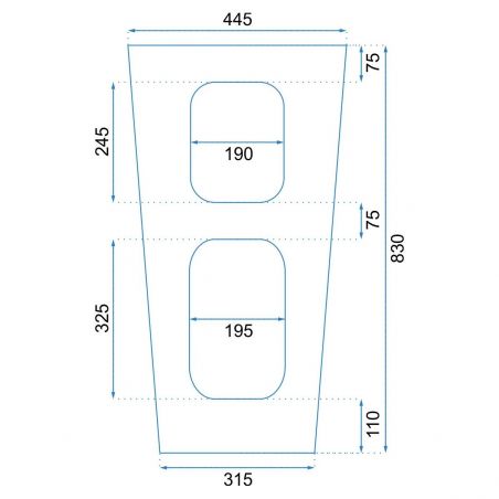 Lavoar stativ EGO Daria, Alb, lucios, 44x38x83cm, montaj podea, ceramica sanitara, gaura baterie si preaplin Lavoar stativ EGO Daria, Alb, lucios, 44x38x83cm, montaj podea, ceramica sanitara, gaura baterie si preaplin
