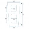 Lavoar stativ EGO Daria, Alb, lucios, 44x38x83cm, montaj podea, ceramica sanitara, gaura baterie si preaplin Lavoar stativ EGO Daria, Alb, lucios, 44x38x83cm, montaj podea, ceramica sanitara, gaura baterie si preaplin