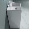 Lavoar stativ EGO 34, Alb, lucios, 50x42x90 cm, montaj podea, compozit marmura, cu gaura baterie si preaplin Lavoar stativ EGO 34, Alb, lucios, 50x42x90 cm, montaj podea, compozit marmura, cu gaura baterie si preaplin