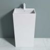 Lavoar stativ EGO 34, Alb, lucios, 50x42x90 cm, montaj podea, compozit marmura, cu gaura baterie si preaplin Lavoar stativ EGO 34, Alb, lucios, 50x42x90 cm, montaj podea, compozit marmura, cu gaura baterie si preaplin