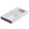 Lavoar EGO 18, Alb, lucios, montaj suspendat sau incastrat, dimensiuni: 60, 73, 90 sau 100 cm, compozit marmura Lavoar EGO 18, Alb, lucios, montaj suspendat sau incastrat, dimensiuni: 60, 73, 90 sau 100 cm, compozit marmura