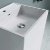 Lavoar stativ EGO 34, Alb, lucios, 50x42x90 cm, montaj podea, compozit marmura, cu gaura baterie si preaplin Lavoar stativ EGO 34, Alb, lucios, 50x42x90 cm, montaj podea, compozit marmura, cu gaura baterie si preaplin