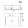 Lavoar EGO 18, Alb, lucios, montaj suspendat sau incastrat, dimensiuni: 60, 73, 90 sau 100 cm, compozit marmura Lavoar EGO 18, Alb, lucios, montaj suspendat sau incastrat, dimensiuni: 60, 73, 90 sau 100 cm, compozit marmura