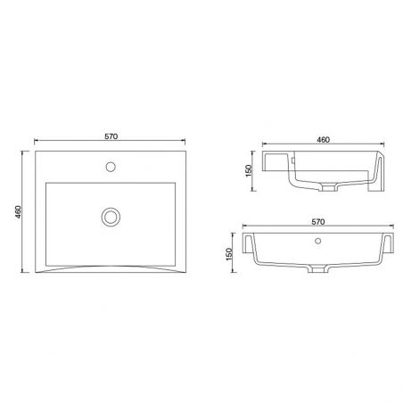 Lavoar Ego 202, Alb Lucios, 41x41 cm sau 57x46 cm, montaj pe blat sau suspendat, cu o gaura de baterie, ceramica sanitara