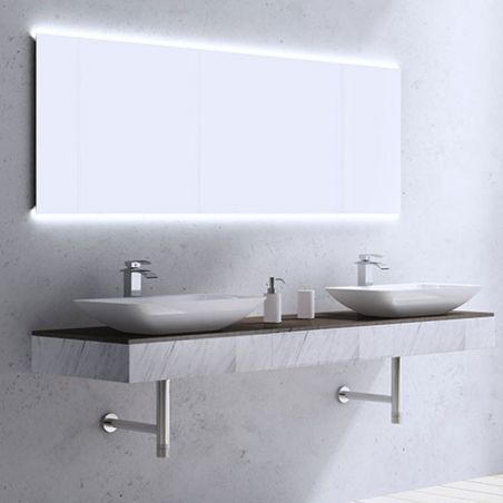 Lavoar EGO-801, compozit marmura, montaj pe blat, 60x35 cm