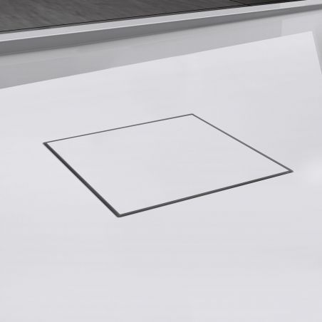 Cadita dus GEO8, compozit de marmura, rigola ascunsa, 5 cm inaltime, 80-90x120-140 cm