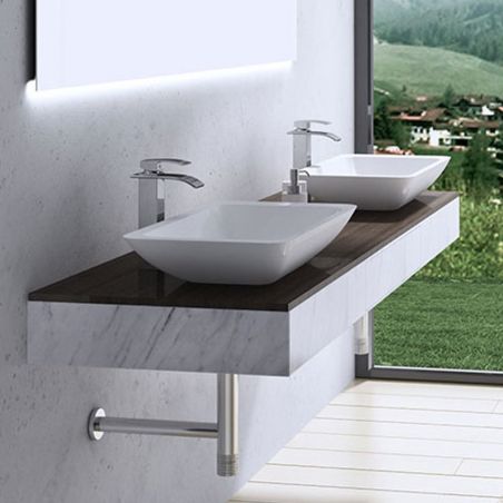 Lavoar EGO-801, compozit marmura, montaj pe blat, 60x35 cm