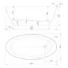 Cada de baie OMNIRES SIENA, Compozit Roca Dolomit, Gri Alb, lucios, 164x81 cm, izolare termica, freestanding Cada de baie OMNIRES SIENA, Compozit Roca Dolomit, Gri Alb, lucios, 164x81 cm, izolare termica, freestanding