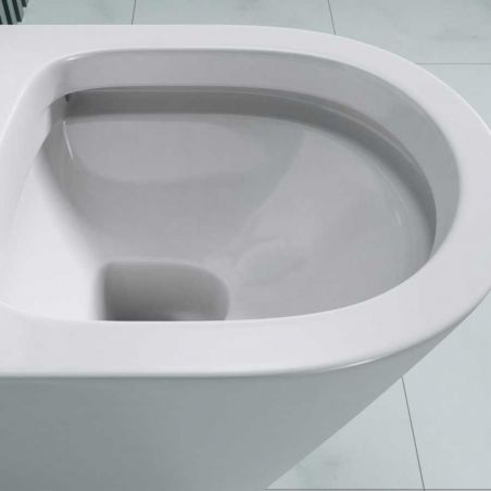 Vas toaleta, wc EGO-179T, pe podea, capac Soft Close, ceramica, 62 x 34 cm