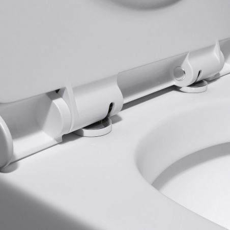 Vas toaleta, wc EGO-179T, pe podea, capac Soft Close, ceramica, 62 x 34 cm