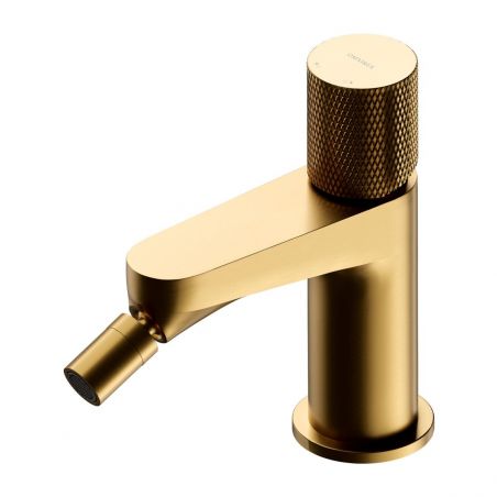 Baterie bideu OMNIRES CONTOUR, Auriu, finisaj periat PVD, perlator, montaj pe bideu
