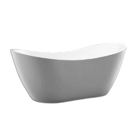 Cada de baie EGO Ferrano, freestanding, 170 cm, design elegant, acril sanitar, alb, Mirror Coat