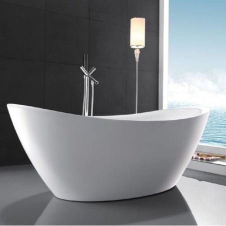 Cada de baie EGO Ferrano, freestanding, 170 cm, design elegant, acril sanitar, alb, Mirror Coat