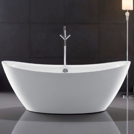 Cada de baie EGO Ferrano, freestanding, 170 cm, design elegant, acril sanitar, alb, Mirror Coat