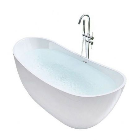 Cada de baie EGO Ferrano, freestanding, 170 cm, design elegant, acril sanitar, alb, Mirror Coat