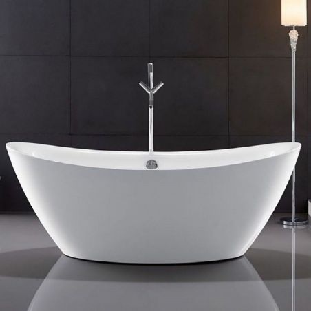 Cada de baie EGO Ferrano, freestanding, 170 cm, design elegant, acril sanitar, alb, Mirror Coat