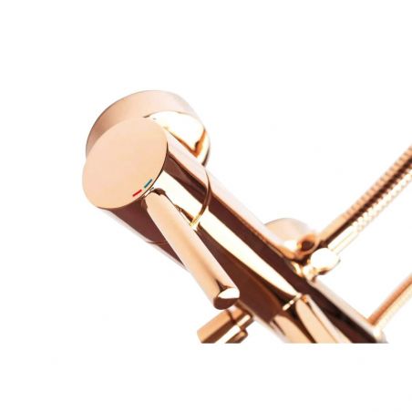 Baterie de cada REA Lungo Rose Gold, montaj pe perete, finisaj auriu roz