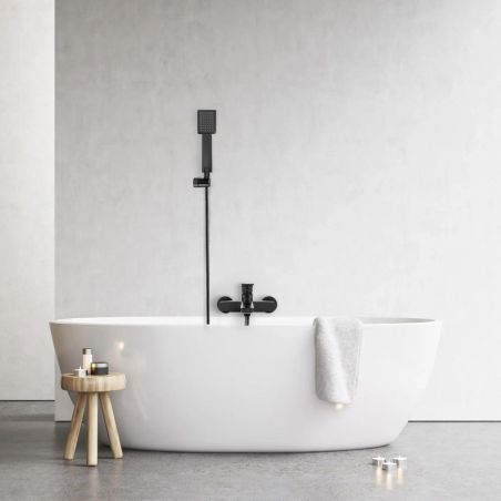 Baterie cada REA-Luppo Black Matt, perlator SEDAL, montaj pe perete,