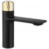 Baterie lavoar Storm Black Gold, finisaj Negru Mat/Auriu, galvanizat, montaj pe lavoar