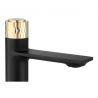 Baterie lavoar Storm Black Gold, finisaj Negru Mat/Auriu, galvanizat, montaj pe lavoar