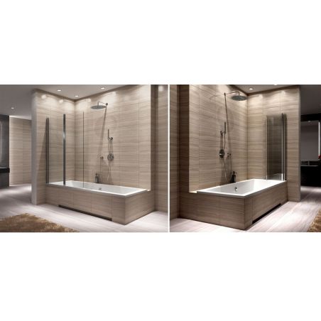 Paravan cada pliabil, elegant din 2 elemente AGAT-2, latime 80 sau 100 cm