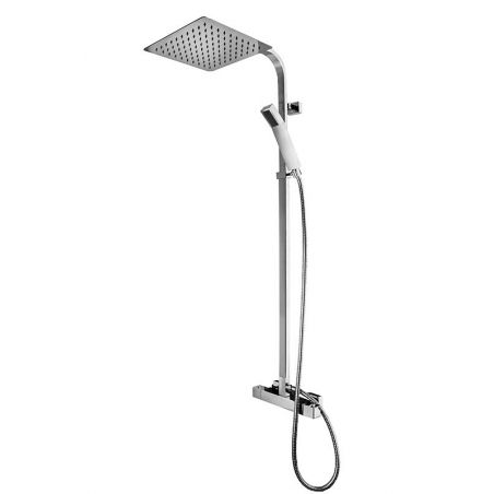 Sistem dus MILAN, dus tip ploaie ultra slim 25x25 cm, baterie Termostata, dus de mana, finisaj crom