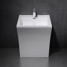 Lavoar stativ EGO 07, Alb, lucios, 60x48x83 cm, montaj podea, compozit marmura, gaura baterie, preaplin, design exclusivist Lavoar stativ EGO 07, Alb, lucios, 60x48x83 cm, montaj podea, compozit marmura, gaura baterie, preaplin, design exclusivist