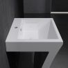 Lavoar stativ EGO 07, Alb, lucios, 60x48x83 cm, montaj podea, compozit marmura, gaura baterie, preaplin, design exclusivist Lavoar stativ EGO 07, Alb, lucios, 60x48x83 cm, montaj podea, compozit marmura, gaura baterie, preaplin, design exclusivist