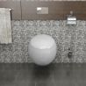 Vas WC EGO Angelo, Alb, 60x43 cm, montaj suspendat, capac duroplast slim soft-close inclus