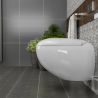 Vas WC EGO Angelo, Alb, 60x43 cm, montaj suspendat, capac duroplast slim soft-close inclus