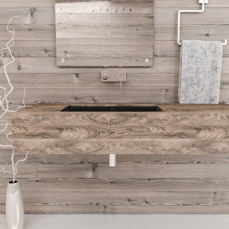 Lavoar Romeo, Negru Mat, 53x37 cm, montaj ingropat, ceramica sanitara