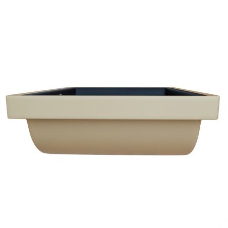 Lavoar Romeo, Negru Mat, 53x37 cm, montaj ingropat, ceramica sanitara