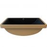 Lavoar Romeo, Negru Mat, 53x37 cm, montaj ingropat, ceramica sanitara