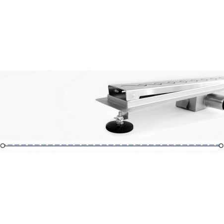 Rigola scurgere dus, EGO-Line, dimensiuni intre 50-100 cm, completa, inox inoxidabil