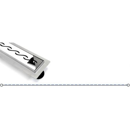 Rigola scurgere dus, EGO-Line, dimensiuni intre 50-100 cm, completa, inox inoxidabil
