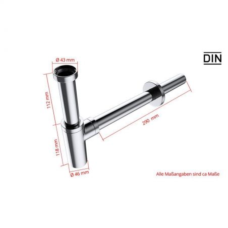 Sifon EGO-S06, design deosebit, otel inoxidabil, finisaj crom