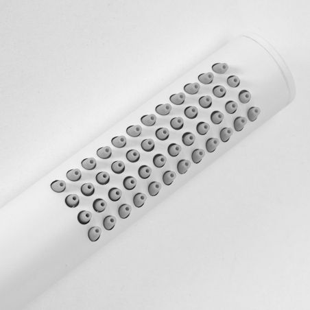 Sistem de dus Lungo, Alb, finisaj Mat, cap dus 25 cm, montaj incastrat, tratament Anti-Calcar