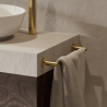 Suport prosoape Omnires Modern Project, 60 cm, Auriu, finisaj periat