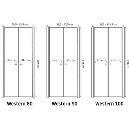 Usa Batanta Ego Western, 2 elemente, Deschidere 180, Tratament Nano, latimi 80,90 sau 100 cm
