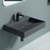 Lavoar EGO 19, Antracit mat, dimensiuni intre 50-100 cm, compozit marmura, montaj suspendat sau pe blat, cu o gaura de baterie