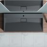Lavoar EGO 19, Antracit mat, dimensiuni intre 50-100 cm, compozit marmura, montaj suspendat sau pe blat, cu o gaura de baterie