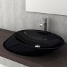 Lavoar Alicia, montaj pe blat, 53x46 cm, negru lucios, Royalty Line by Ego Lavoar Alicia, montaj pe blat, 53x46 cm, negru lucios, Royalty Line by Ego