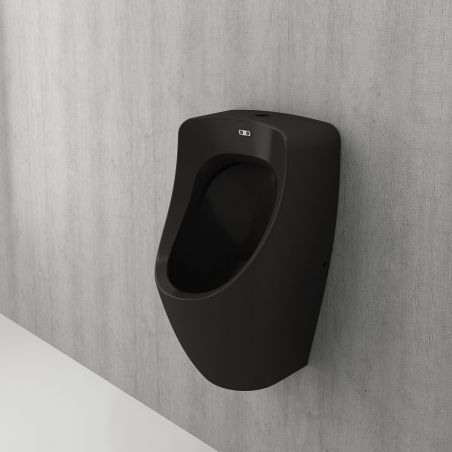 Urinal Diesel cu senzor integrat, montaj suspendat, 36x33x60 cm, negru mat, Royalty Line by Ego