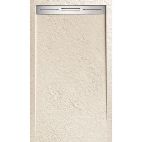 Cadita de dus, compozit mineral, dimensiuni 90-100x120-160 cm, inaltime 2.8 cm, decupabila, Crem, Gonzalo