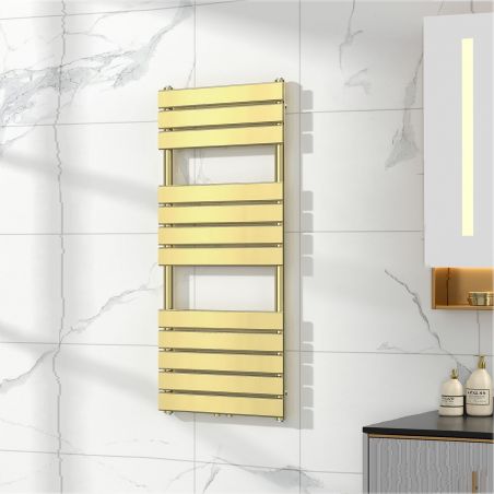 Calorifer EGO - Nadir, Auriu Lucios, radiator Portprosop din otel, 120 sau 140 x 50 cm