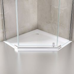 Cabina EGO-08, 90x90cm sau 100x100cm, sticla ESG 8mm transparenta, usa Batanta