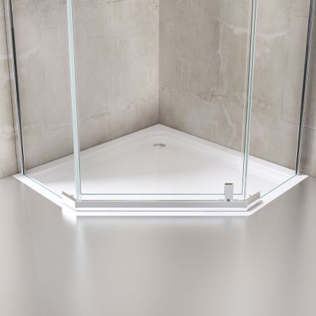 Cabina EGO-08, 90x90cm sau 100x100cm, sticla ESG 8mm transparenta, usa Batanta Cabina EGO-08, 90x90cm sau 100x100cm, sticla ESG 8mm transparenta, usa Batanta