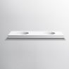 Lavoar dublu Olivia, compozit mineral, montaj suspendat sau pe blat, 200x51 cm Lavoar dublu Olivia, compozit mineral, montaj suspendat sau pe blat, 200x51 cm